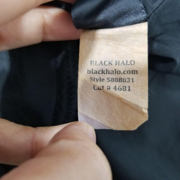 Black Halo Thaimi Skater Flare Mesh Skirt - Picture 9 of 12